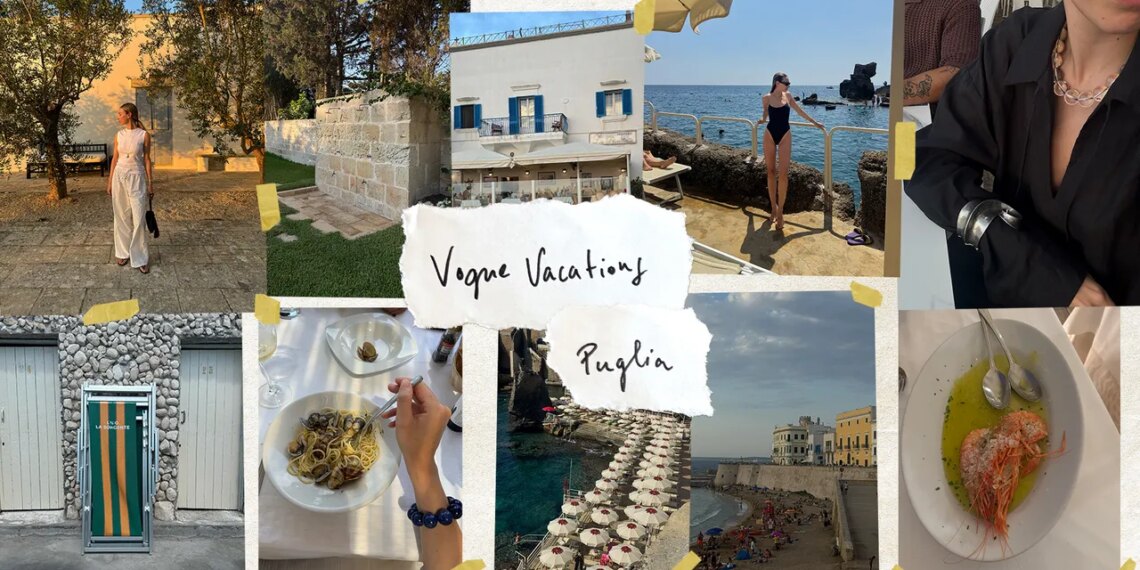 Vogue Vacations: 6 Days in Puglia With Madeline Fass