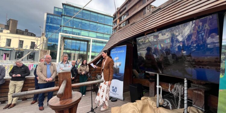 Huelva se promociona en Irlanda a bordo de la Nao Santa María