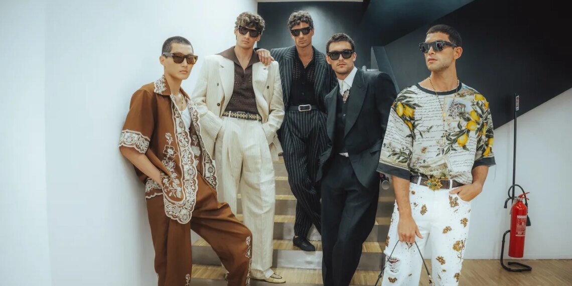 The Best Backstage Photos From Dolce & Gabbana, Thom Browne, and Giorgio Armani at the Spring 2027 Menswear Shows