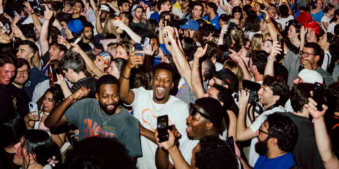 Joyous Scenes From the Streets of Manhattan as the New York Knicks Become NBA Champions