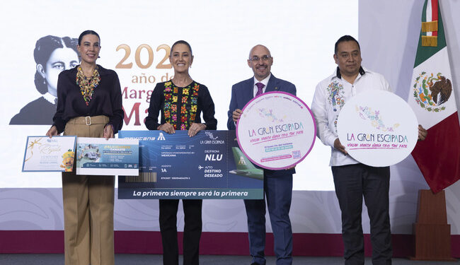 Sheinbaum Anuncia Sorteo de viajes al Sureste
