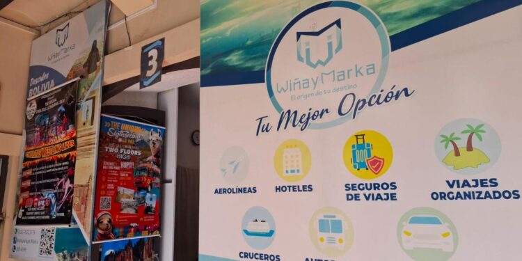 Una agencia de turismo en La Paz