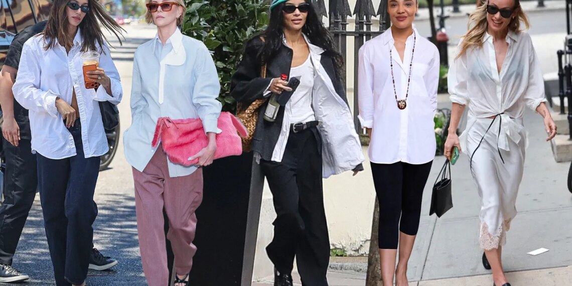 10 Button-Up Shirt Outfits, Inspired by Celebs
