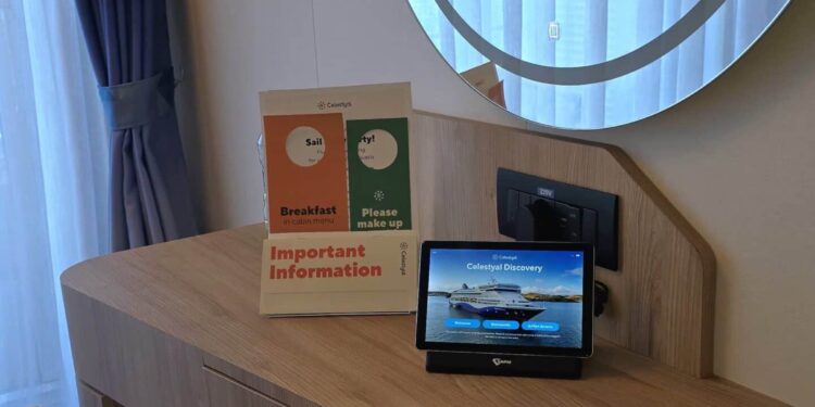 Celestyal ofrece tablets a los pasajeros a bordo del Celestyal Discovery