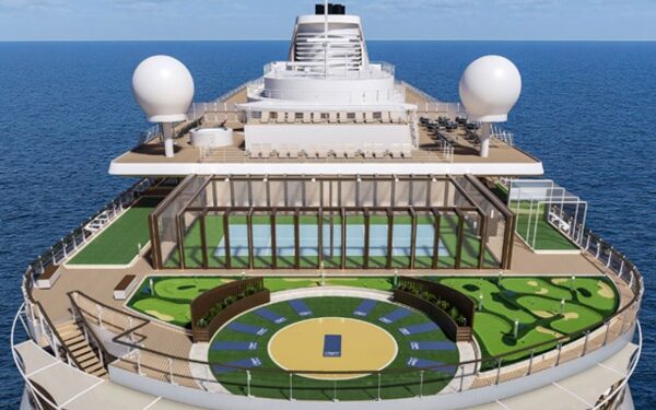 Regent Seven Seas Cruises revela detalles nueva cubierta deportiva Solara a bordo del Seven Seas Prestige