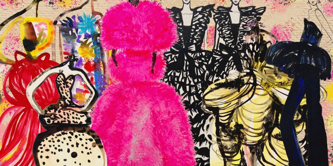 Two Fashion Illustrators Take on the Fall 2026 Haute Couture Collections