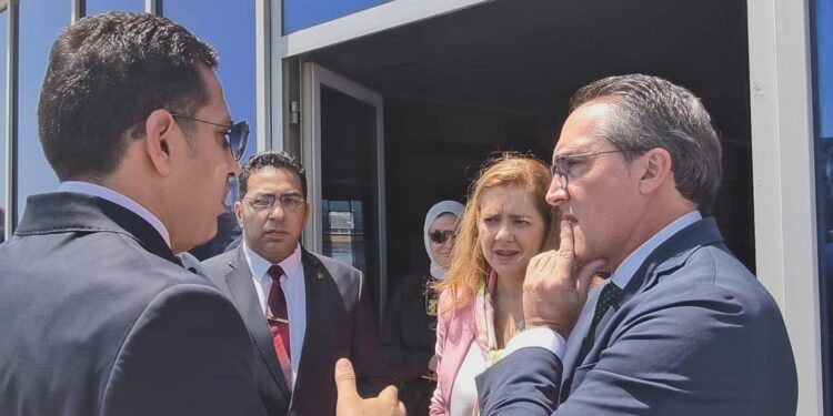 La delegación castellonense visita las instalaciones de la terminal de cruceros de Alejandría, en Egipto.
