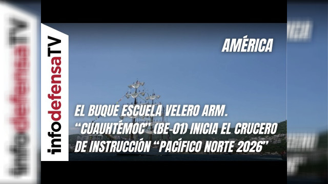El buque escuela mexicano Cuauhtémoc inicia un crucero de más de 9.000 millas por el Pacífico Norte