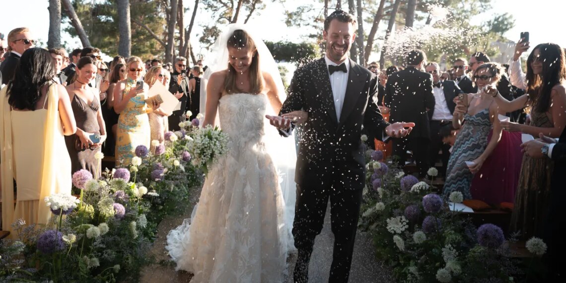 This Couple Exchanged Vows in a 16th-Century Greek Castle Overlooking the Ionian Sea