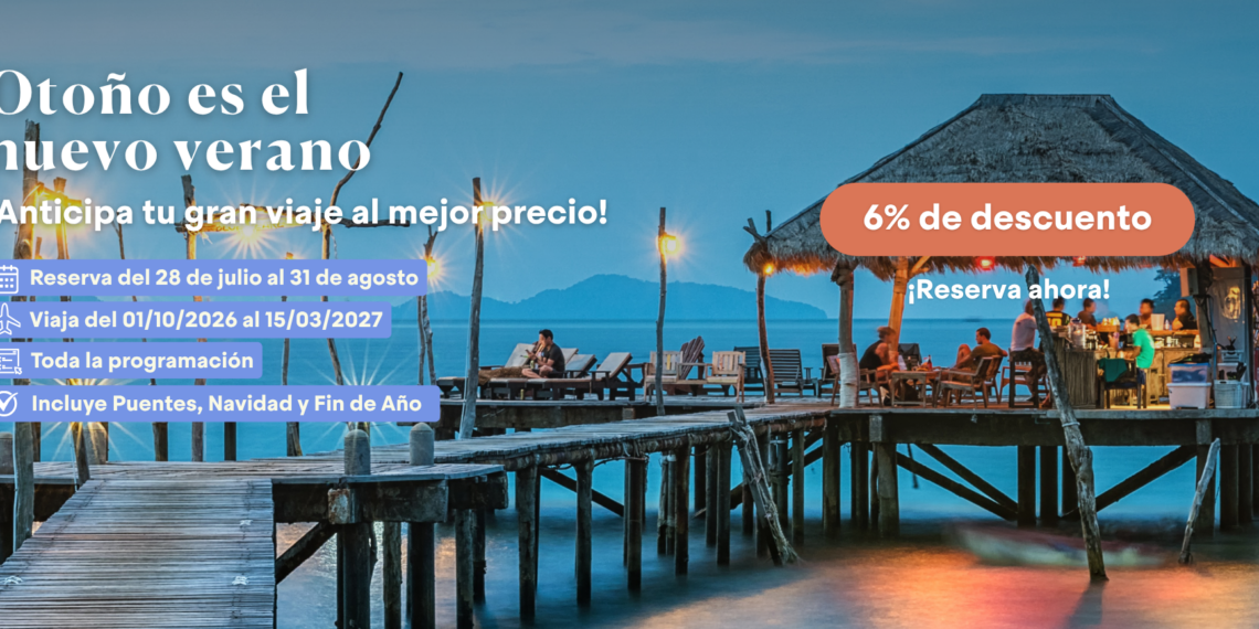 Cinco Estrellas Club «alarga» el verano con un 6% de descuento para las reservas de otoño