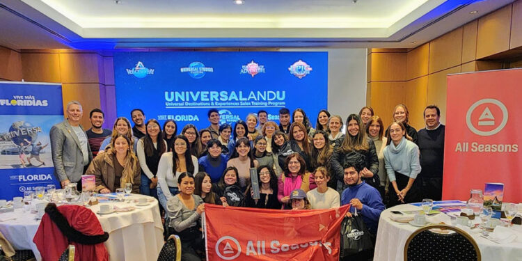Capacitación de All Seasons, Universal Orlando y Visit Florida en el Interior