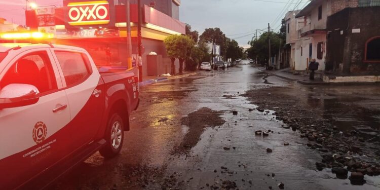 Identifica PC Culiacán 55 calles y cruceros de riesgo por lluvias