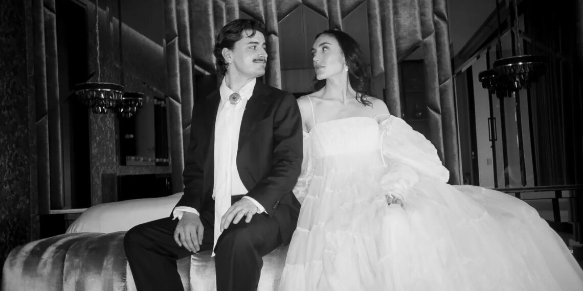 The Bride Wore a Veil and Purse She Made With Thrifted Lockets for Her Colombia Wedding