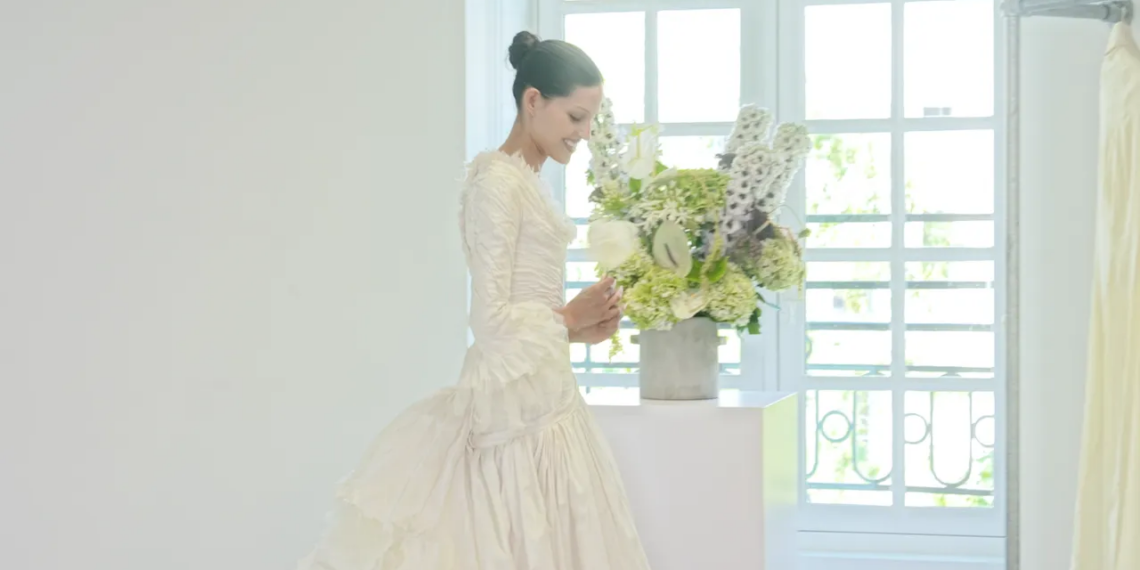 Inside Gabbriette’s Final Wedding Dress Fitting With Matières Fecales in Paris