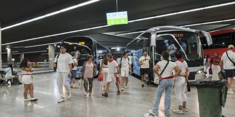 Los pueblos de Navarra que organizan viajes en autobús a las fiestas de San Fermín en Pamplona