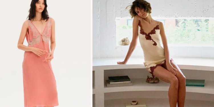 Los vestidos lenceros de los 90 para llevar con sandalias regresaron a Zara, Mango y H&M en verano 2026