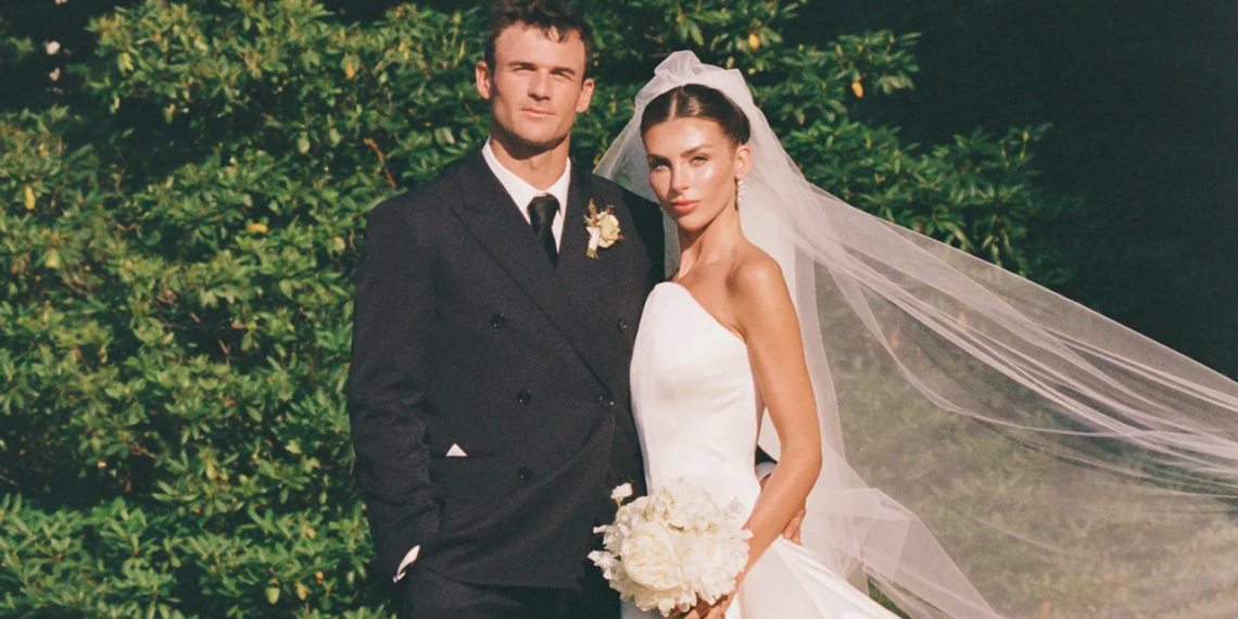 Paige Lorenze Wore Carolina Herrera to Marry Tommy Paul at Old Westbury Gardens