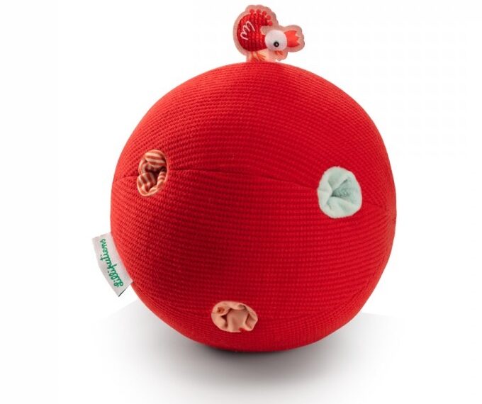 Pelota Sensorial De Textura Aterciopelada Con Patrón Ondulado – Suave Y Antiestrés, Ideal Para Niños Y Adultos, Perfecta Para Viajes, Escuela Y Hogar