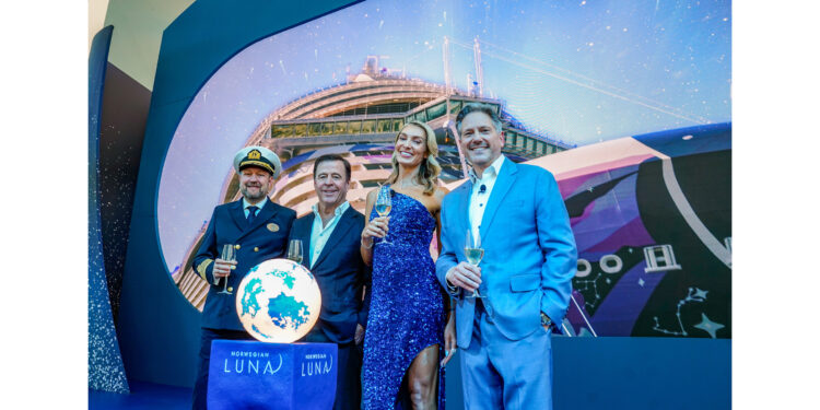 NORWEGIAN CRUISE LINE® BAUTIZA EL IMPRESIONANTE NORWEGIAN LUNA, EL BARCO MÁS NUEVO PARA NAVEGAR HACIA EL CARIBE Y LAS BAHAMAS DESDE MIAMI