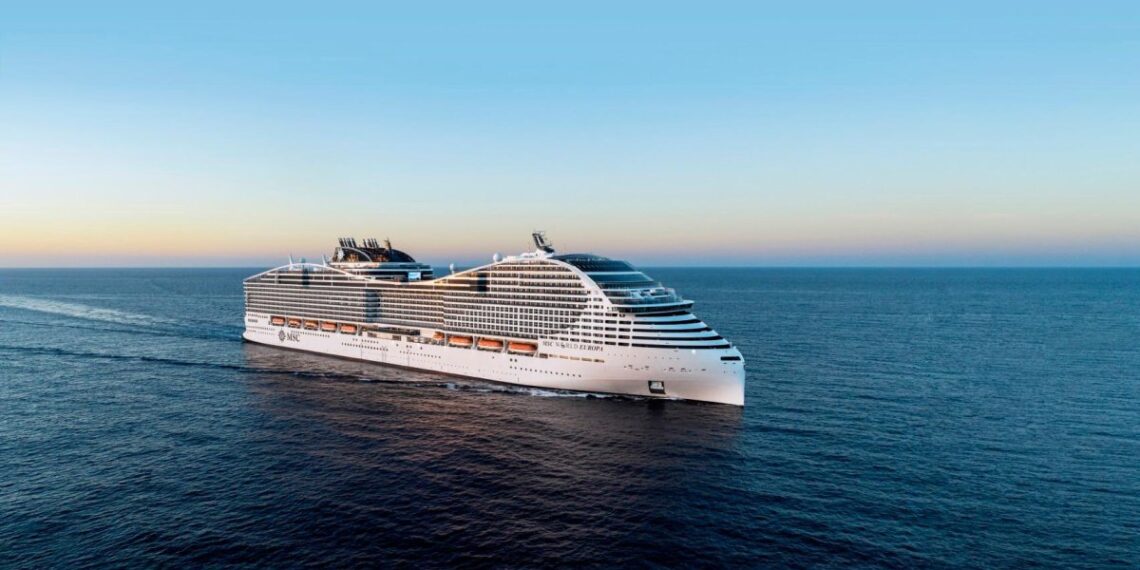Imagen de archivo de un barco de MSC cruceros