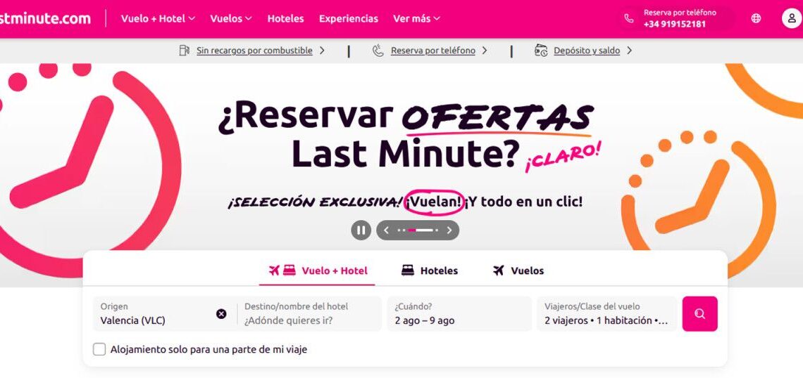 Lastminute pierde 7 M€ y rebaja sus previsiones para 2026