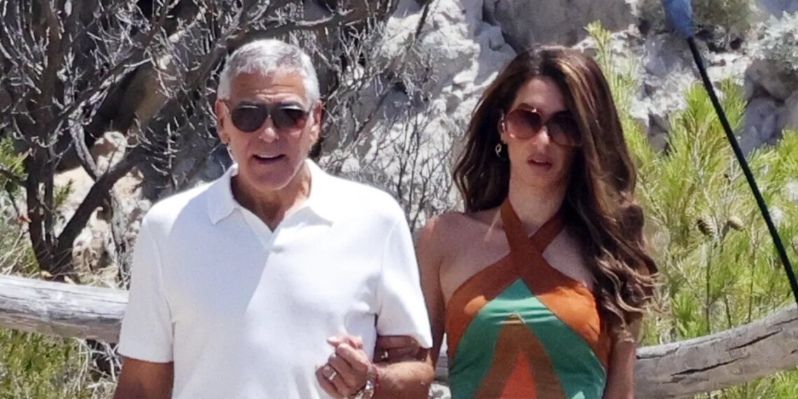 Amal Clooney Approves of Suede for Summer—As Long As It’s Vintage Mugler