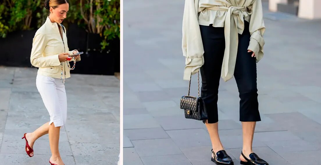 6 pantalones capri que son tendencia para llevar con sandalias y zapatos planos en agosto 2026