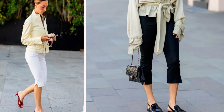 6 pantalones capri que son tendencia para llevar con sandalias y zapatos planos en agosto 2026