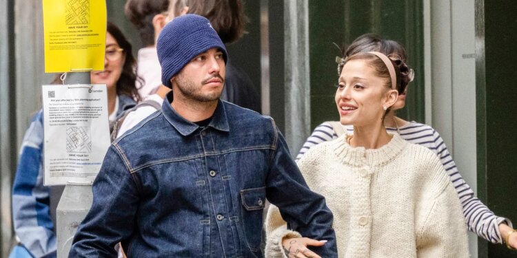 Ariana Grande and Ricky Álvarez Layer Up for an Even Harder Launch in London