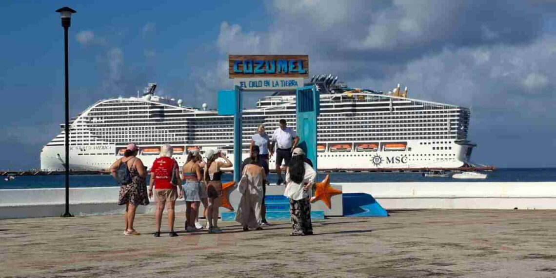 Crece el arribo de cruceros a Cozumel.