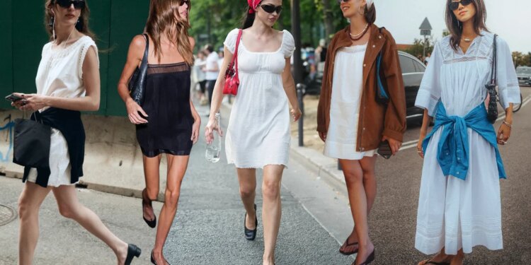 How to Wear the Nightie Dress Trend, According to Six of the Season’s It Girls