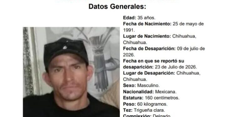 Buscan a José Flores, desapareció hace 8 días en Crucero