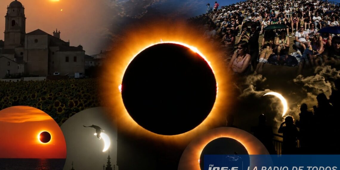 Eclipse Total (Hemisferio Norte): bodas, cruceros, fiestas, skaters y hasta un avión persiguiendo la sombra de la Luna. - Cadena del Mar