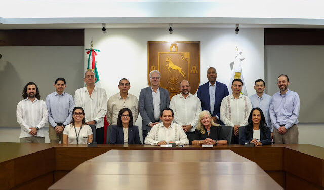 Díaz Mena presentó ante las principales navieras internacionales las ventajas competitivas de Yucatán y los avances en la ampliación y modernización de Puerto Progreso