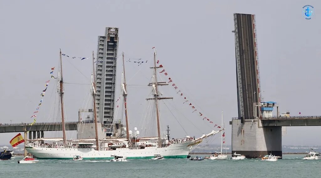 El buque-escuela “Juan Sebastián de Elcano” regresa a Cádiz tras completar su XCVIII crucero de instrucción