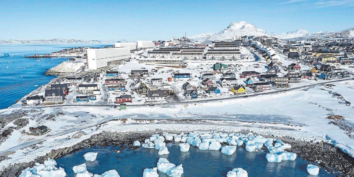Vista aérea de Nuuk, en Groenlandia.