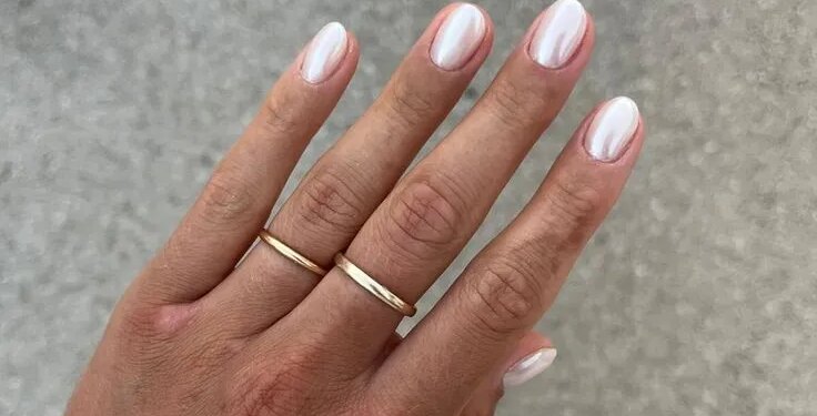 The End of Summer Calls for Coconut Chrome Nails