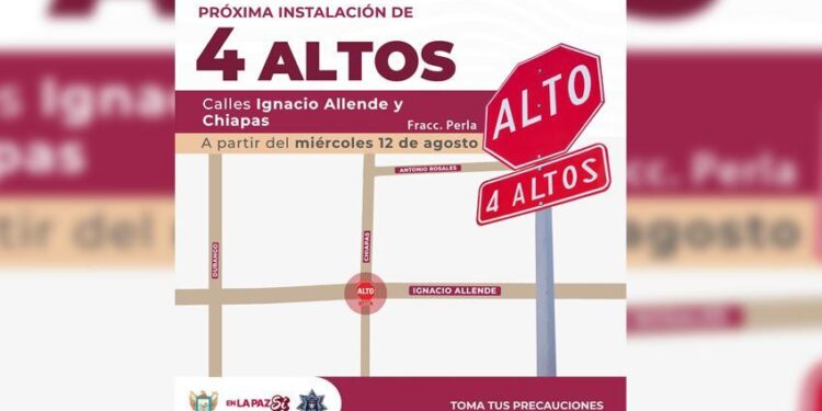 Implementarán cuatro altos en cruceros de La Paz