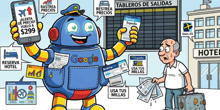 Google convierte su Modo IA en agente de viajes con seguimiento de vuelos y reservas