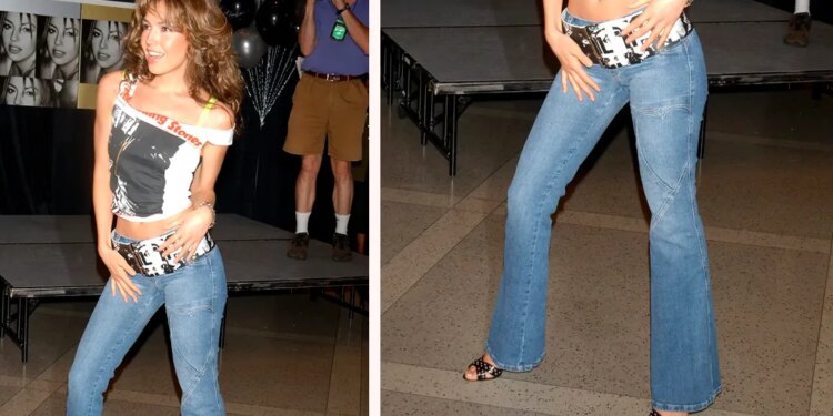5 sandalias de tiras de los 2000 regresan con jeans flare en tendencia del verano 2026
