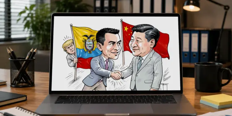 El presidente Daniel Noboa cumple con una gira en Asia que lo llevó a varios países, entre ellos China.