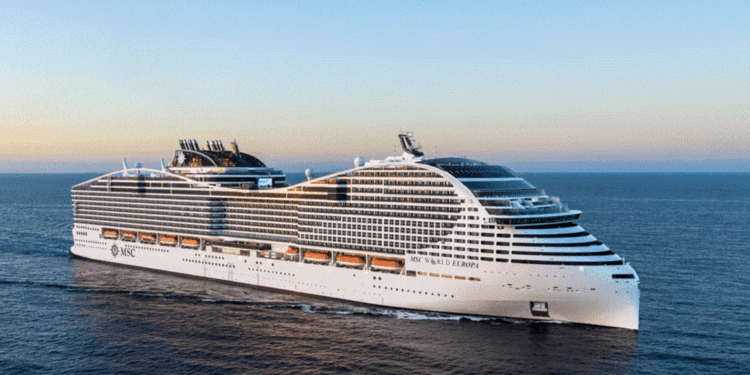 MSC Cruceros retira MSC World Europa de Oriente Medio para el invierno 2027-28