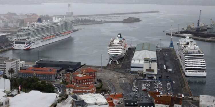 Así será el despliegue para recibir a los seis cruceros que estarán en A Coruña el miércoles