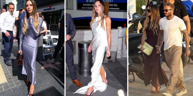 Sandalias inglesas de tacón curvo: Victoria Beckham llevó (y diseñó) el calzado más elegantes del 2026