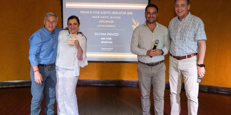 Silvina Panizzi fue distinguida por Iberostar en los Star Agents Awards Latam 2026
