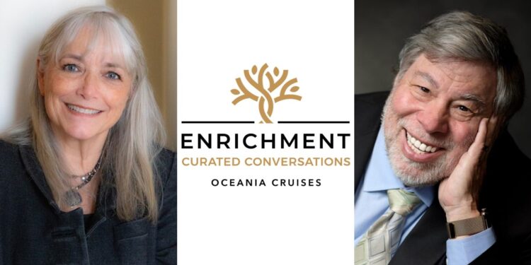 Steve Wozniak y Karen Allen, a bordo de los cruceros Oceania Cruises en su nuevo programa de enriquecimiento