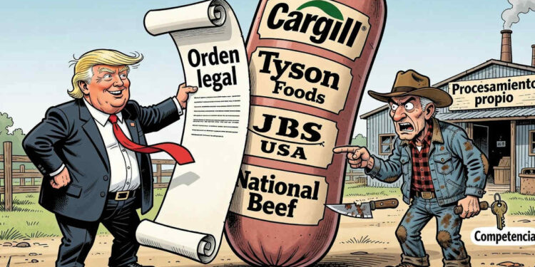 Trump prepara orden para romper el "monopolio desagradable" del procesamiento de alimentos