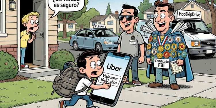 Uber evalúa permitir viajes en solitario para niños de 10 a 12 años