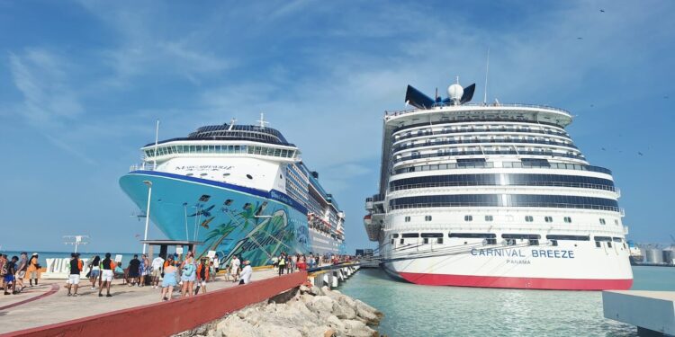 Yucatán recibe 96 cruceros y casi 294 mil pasajeros en el primer semestre