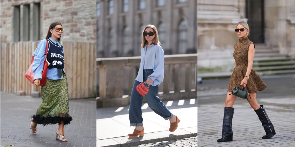 Zapatos de tacón de los 70 para llevar con jeans, faldas y vestidos en verano 2026